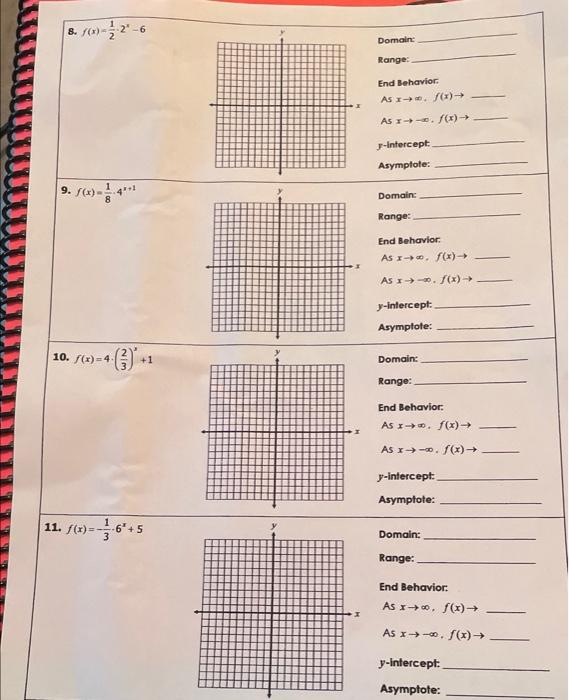 unit 6 homework 7 graphing exponential functions answer key