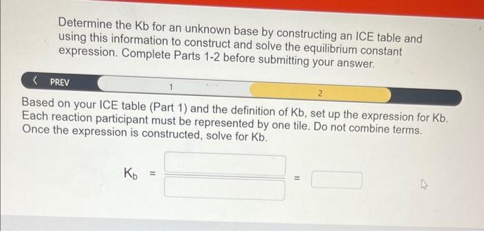 Solved Determine the Kb for an unknown base by constructing | Chegg.com