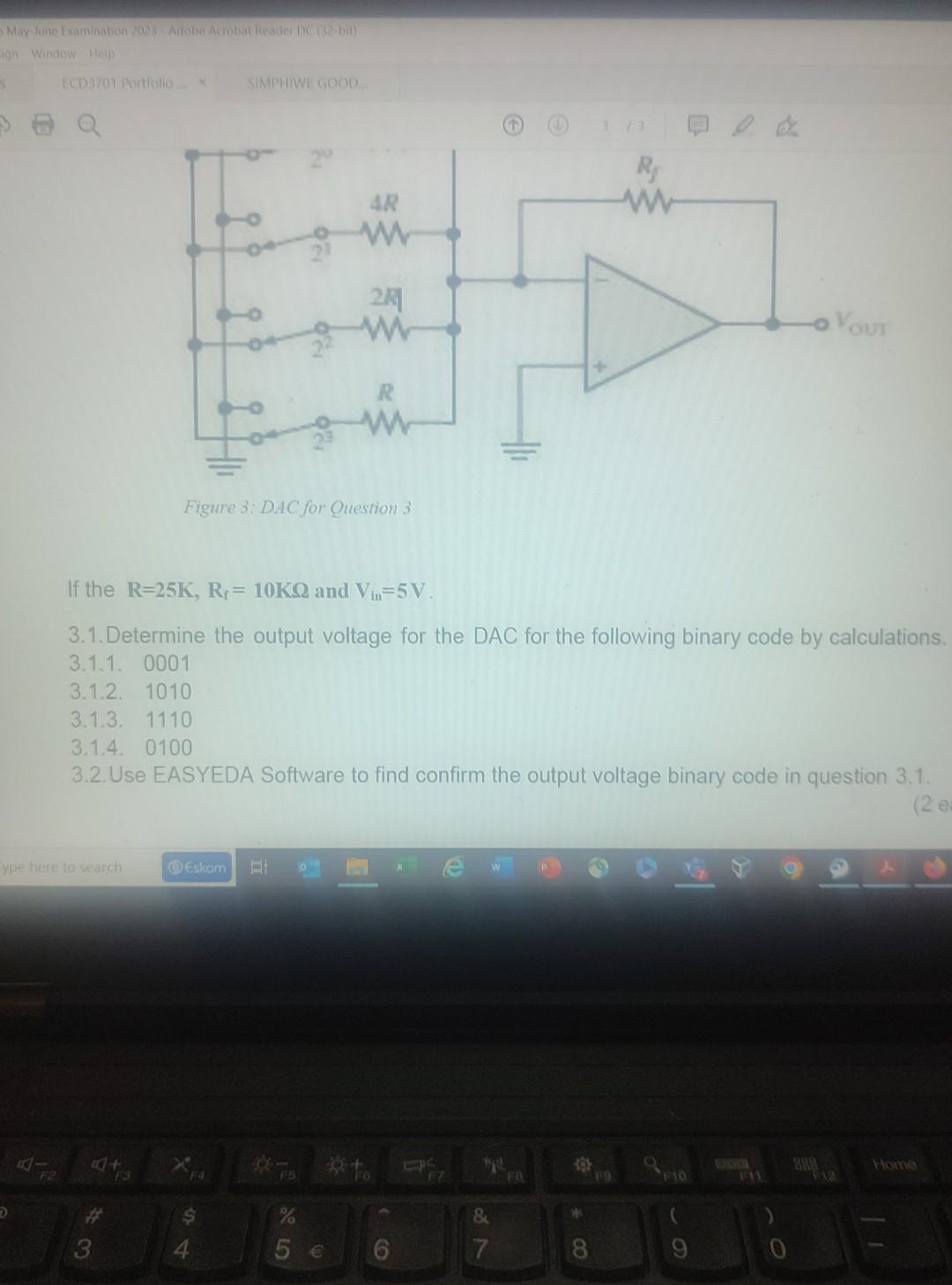 Solved Figure 3 Shows A Four-digit Digital-to-analog | Chegg.com