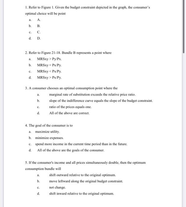 Solved 1. Multiple choice questions: pick only one please (1 | Chegg.com