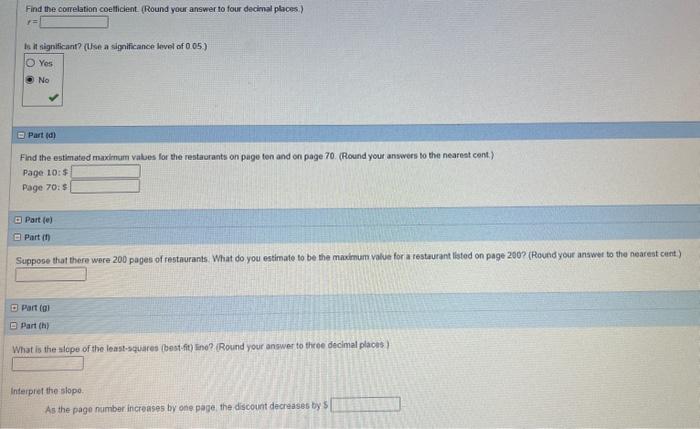 Solved Let page number be the independent variable and | Chegg.com