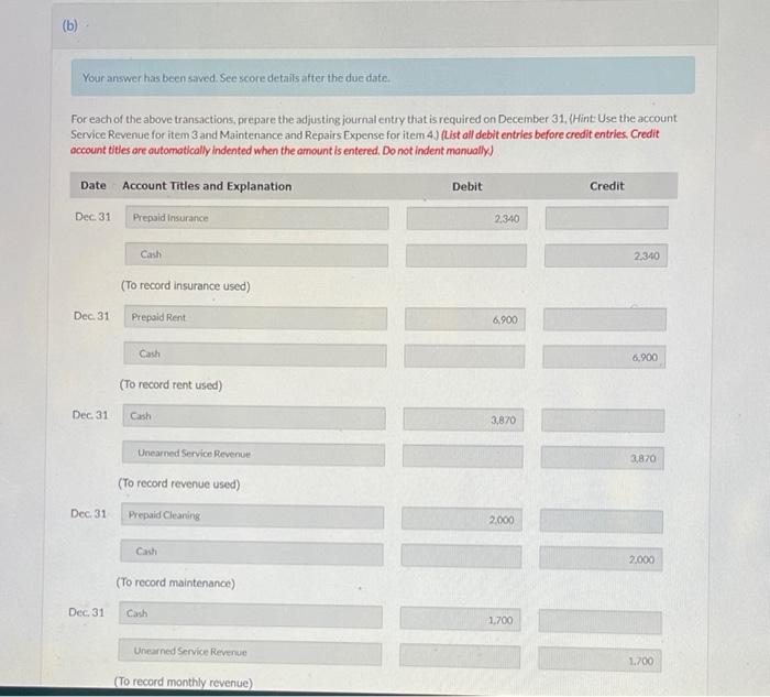 Solved Post the journal entries in parts (a) and (b) to