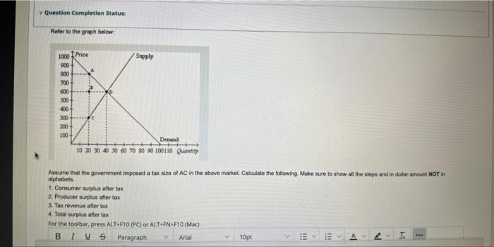 Solved Question Completion Status: Relet to the graph below: | Chegg.com