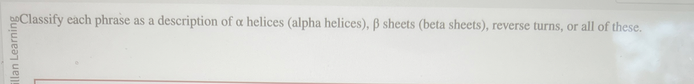 Solved ?00 ﻿Classify each phrase as a description of α | Chegg.com