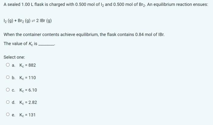 Solved Using The Equilibrium Concentrations Provided, What | Chegg.com