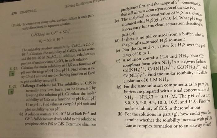 Solving Equilibrium 278 CHAPTER 11 "11-20. In | Chegg.com