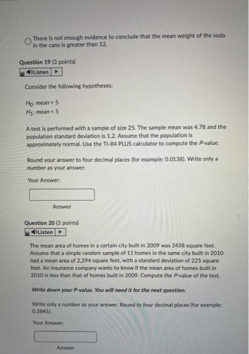 Solved Answer Question 15 (3 points) Listen Match the | Chegg.com