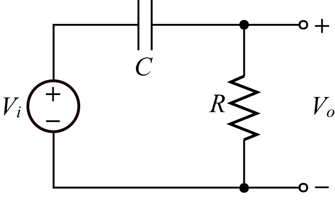 Solved: High-Pass Filter Figure 4.11 shows a simple high-pass filt ...