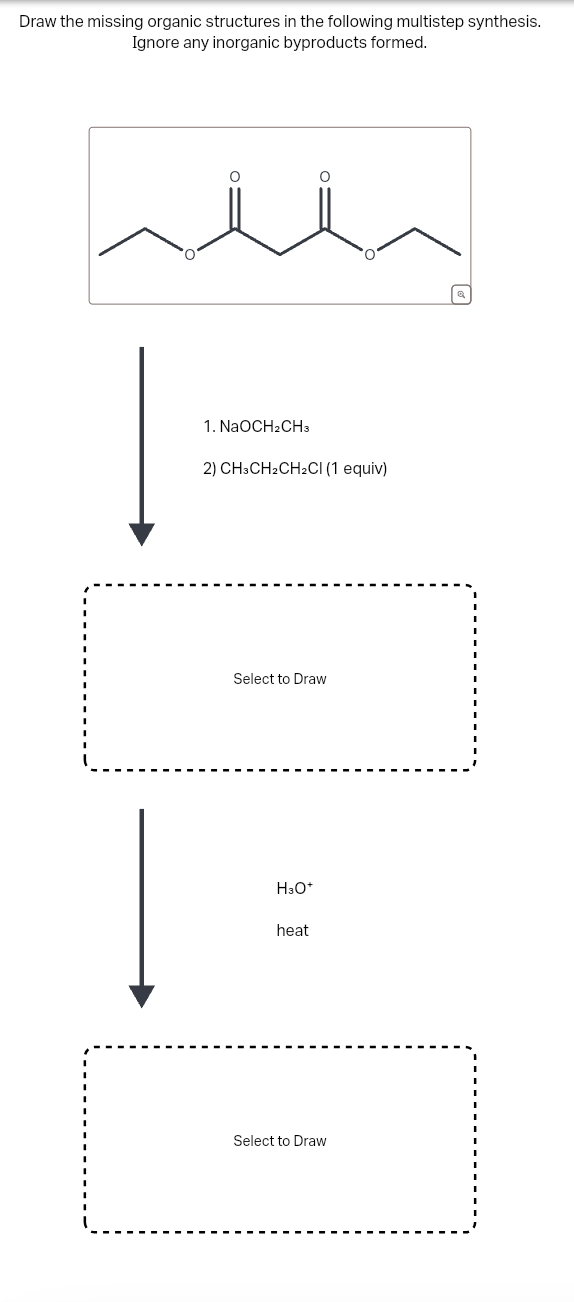 Solved Draw the missing organic structures in ﻿the following | Chegg.com