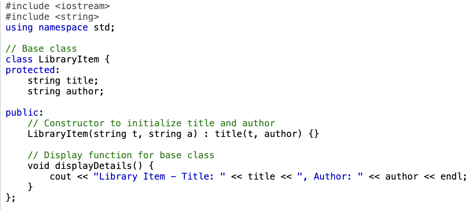 #include #include using namespace std;// ﻿Base | Chegg.com
