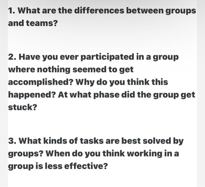 Groups vs. Teams: What's the Difference?