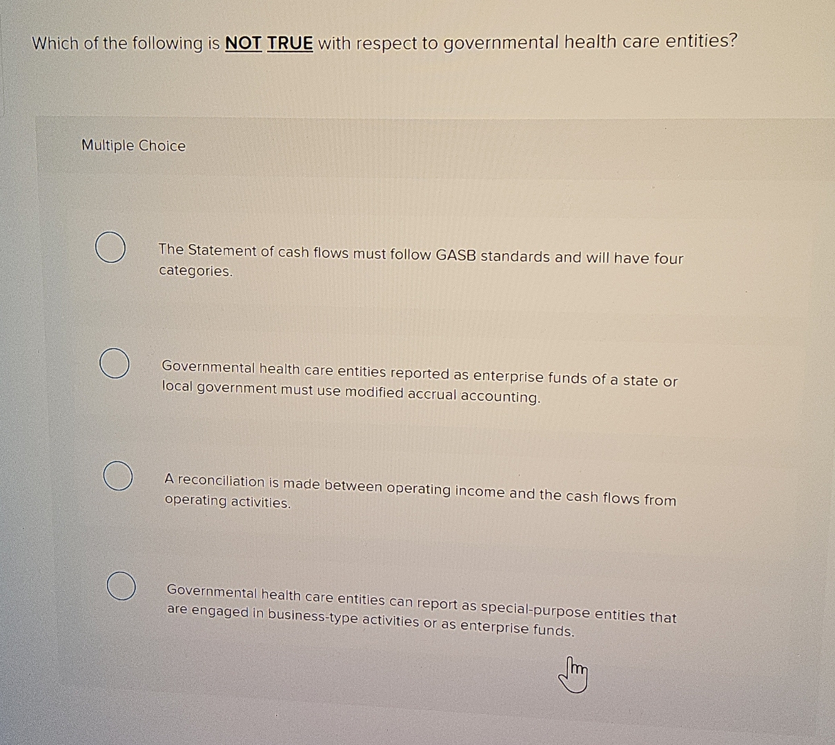 Solved Which of the following is NOT TRUE with respect to | Chegg.com