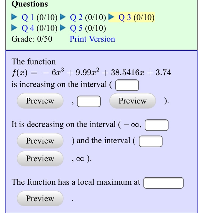 Solved Questions Q 1 (0/10) Q2 (0/10) Q 3 (0/10) Q 4 | Chegg.com