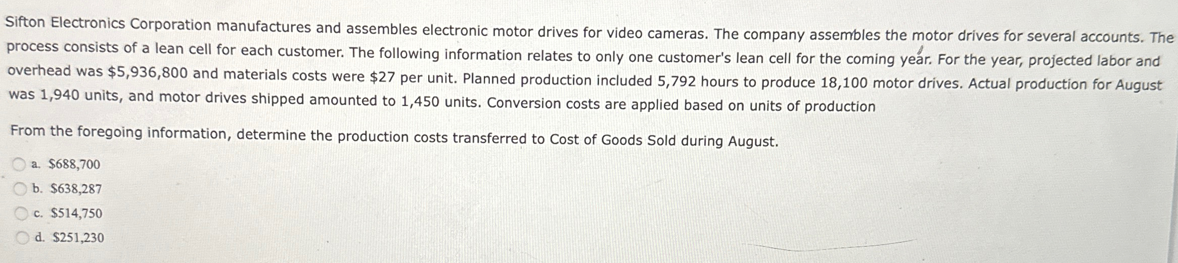 Sifton Electronics Corporation manufactures and