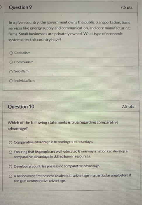 Solved Question 1 7.5 pts During the past decade, which of | Chegg.com