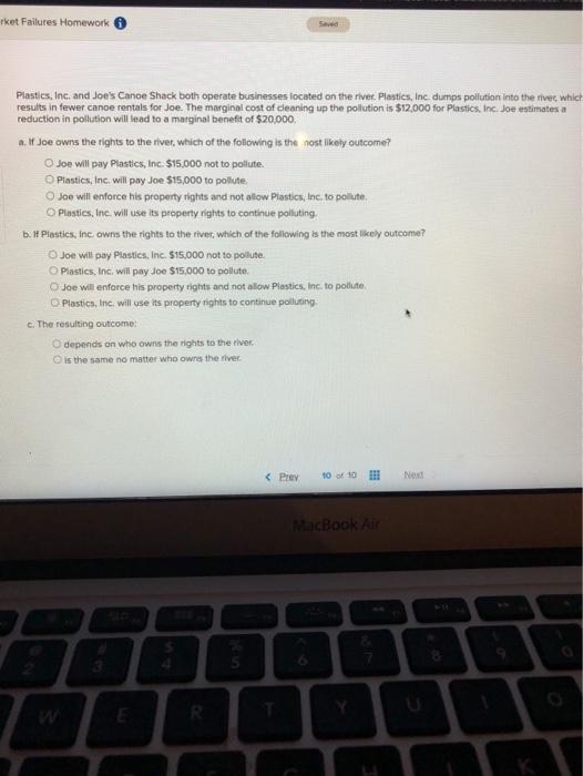 Solved rket Failures Homework Plastics, Inc. and Joe's Canoe