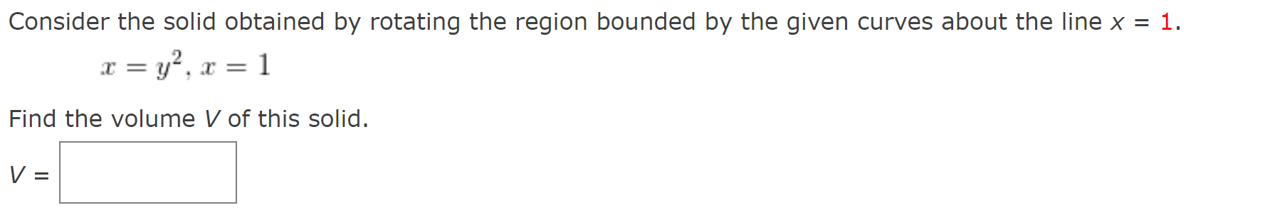 Solved Consider the solid obtained by rotating the region | Chegg.com