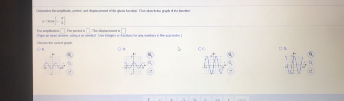 Solved Write the equation for the given function with the | Chegg.com