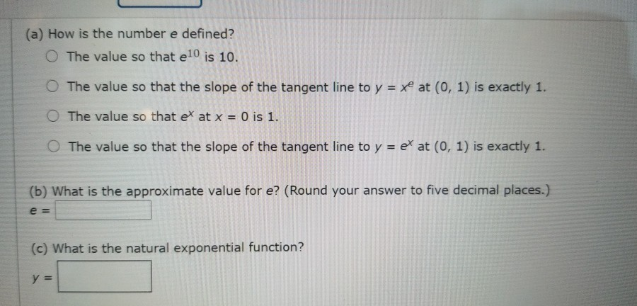 solved-a-how-is-the-number-e-defined-the-value-so-that-chegg