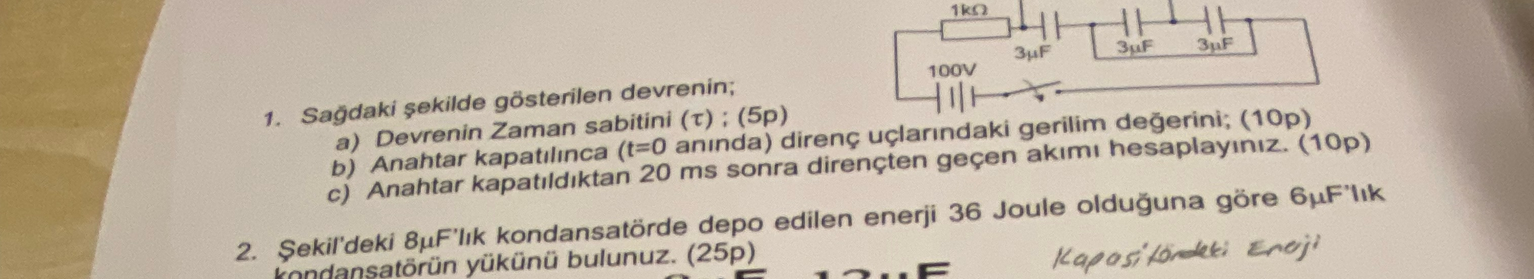 Sağdaki şekilde Gösterilen Devrenin;a) ﻿Devrenin | Chegg.com