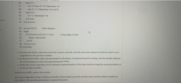 Solved 1. Write behavioral VHDL code that implements the | Chegg.com