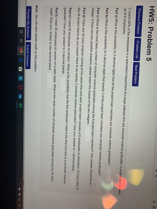 Solved HW5: Problem 5 Previous Problem Problem List Next | Chegg.com