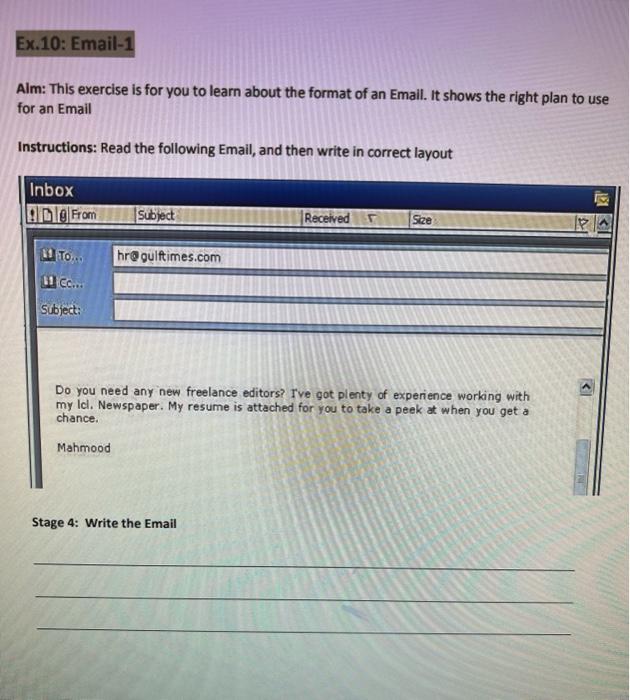 Solved Alm: This exercise is for you to learn about the | Chegg.com