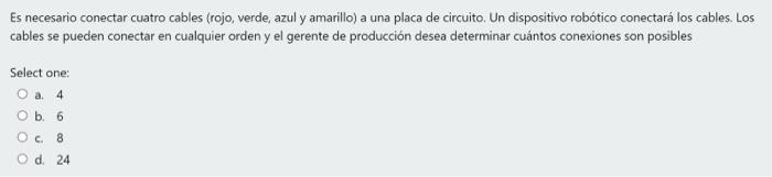 Es necesario conectar cuatro cables (rojo, verde, azul y amarillo) a una placa de circuito. Un dispositivo robótico conectará