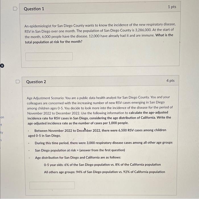 An epidemiologist for San Diego County wants to know