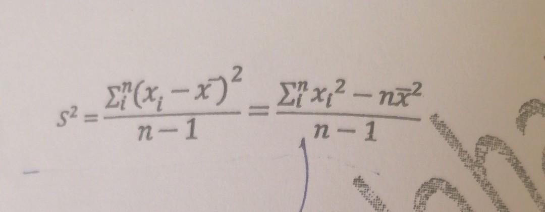 Solved Σ'(α, -x)' _Σ? χ? - η ' S2 = n-1 η - 1 | Chegg.com