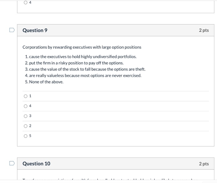 Solved Question 6 2 pts What are some of the possible | Chegg.com