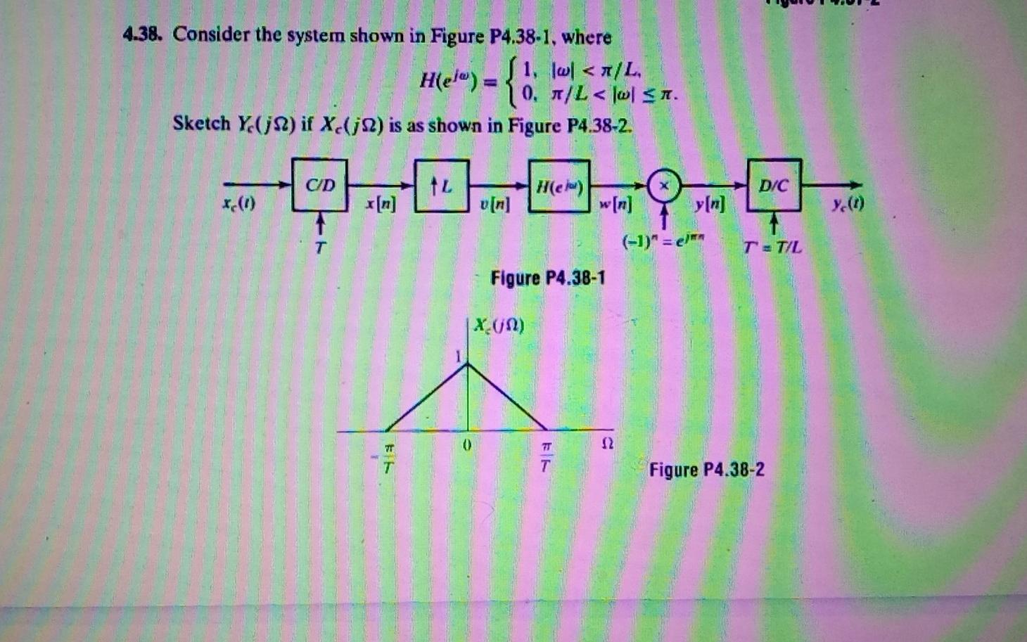 Solved 438 Consider The System Shown In Figure P438 1 