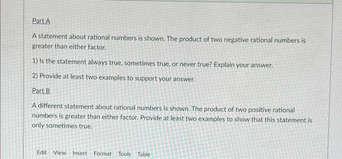 the product of two negative rational number is dash