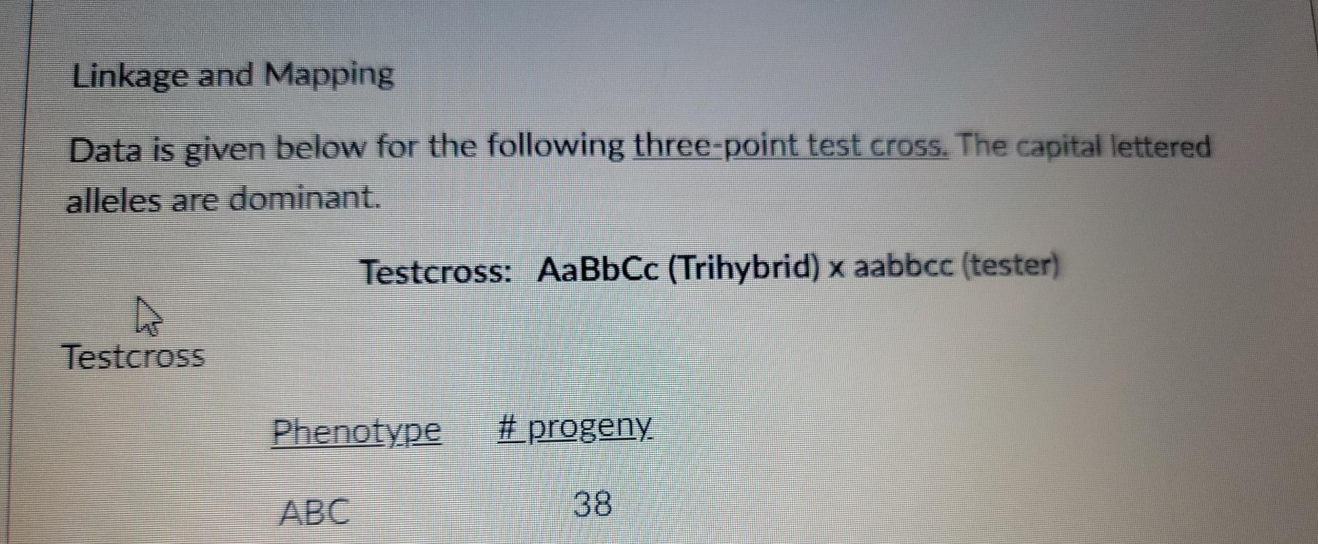 Solved this is a genetics question . I need a bit of help to | Chegg.com