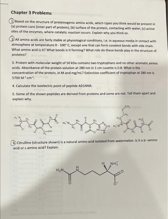 Solved Chapter 3 Problems (1.) Based on the structure of | Chegg.com