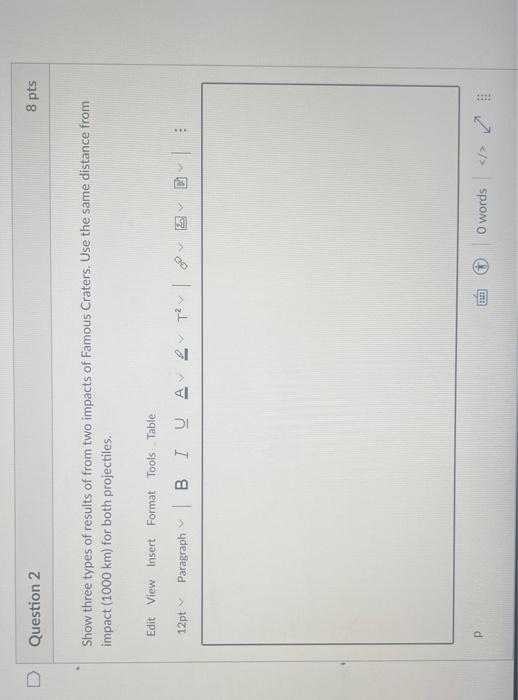 Solved D Question 2 8 pts Show three types of results of | Chegg.com