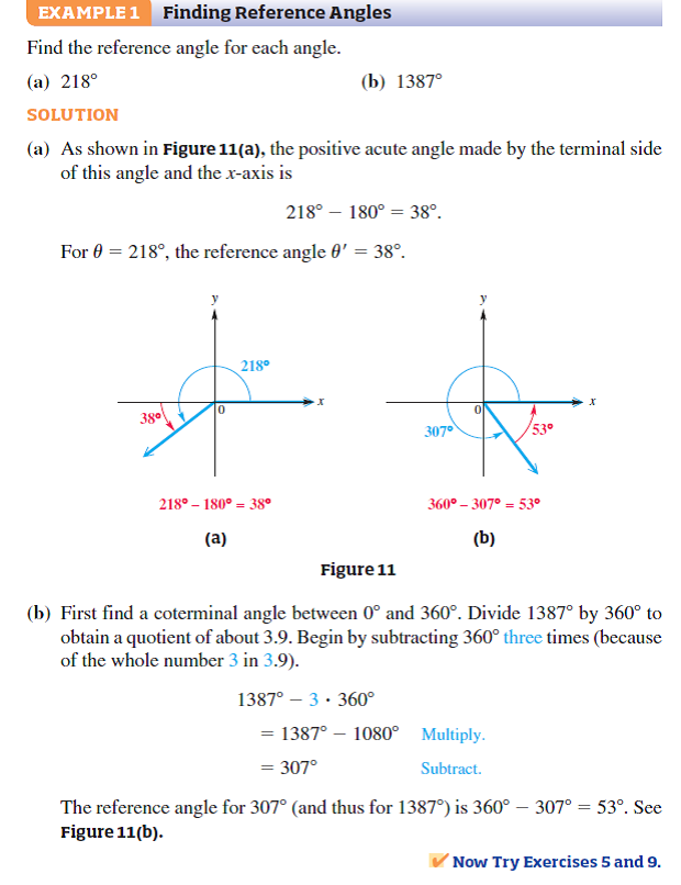 Solved: Match each angle in Column I with its reference angle i ...