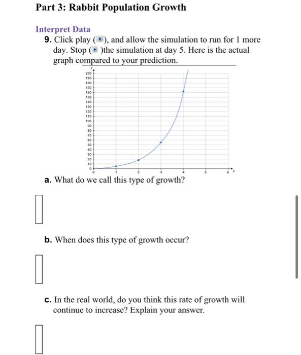 Solved Modeling Population Growth Follow The Instructions To Chegg