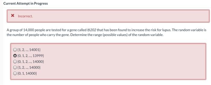 Solved Current Attempt in Progress X Incorrect A group of | Chegg.com