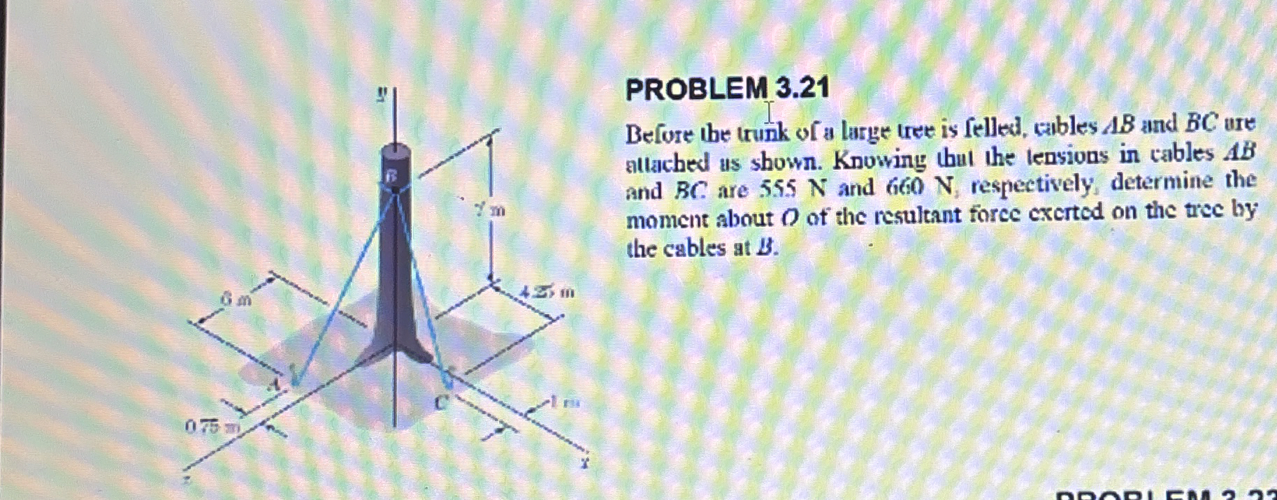 Solved PROBLEM 3.21Before the trunk of a large tree is | Chegg.com