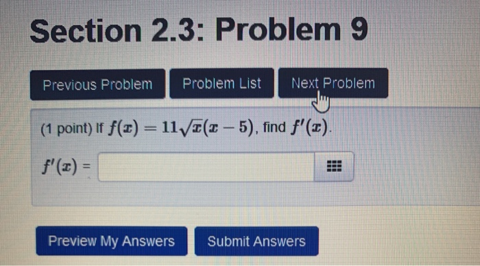 Solved Section 2.3: Problem 9 Previous Problem Problem List | Chegg.com