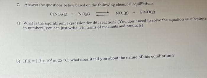 Solved 7. Answer the questions below based on the following | Chegg.com
