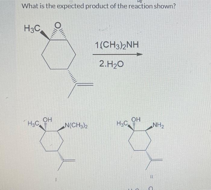 Solved What is the expected product of the reaction shown? | Chegg.com