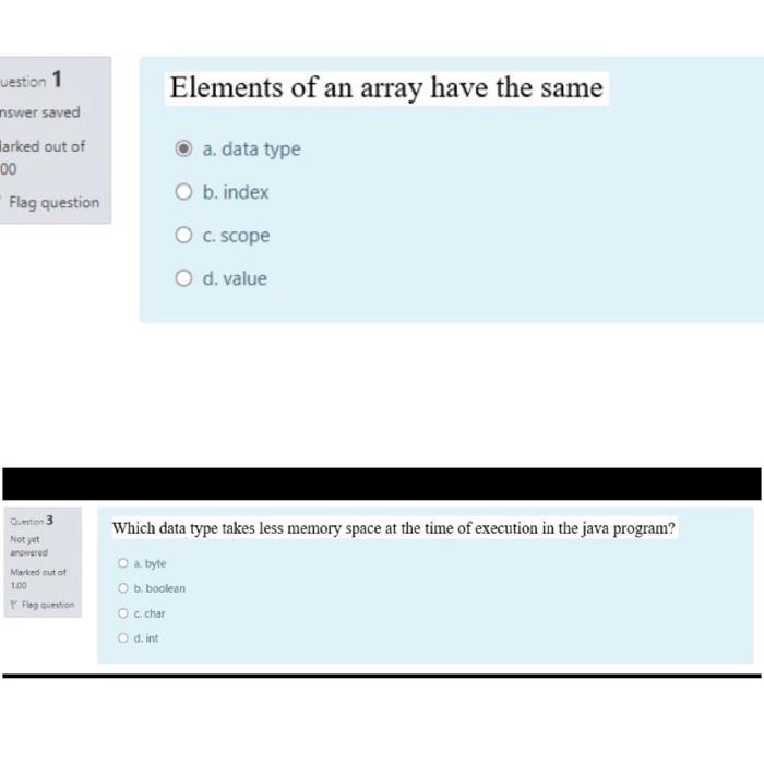 Solved cuestion 1 Elements of an array have the same nswer | Chegg.com