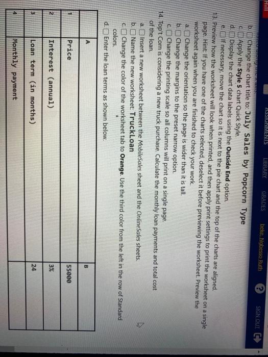 Format The Data As Follows A Apply The Title Cell Chegg