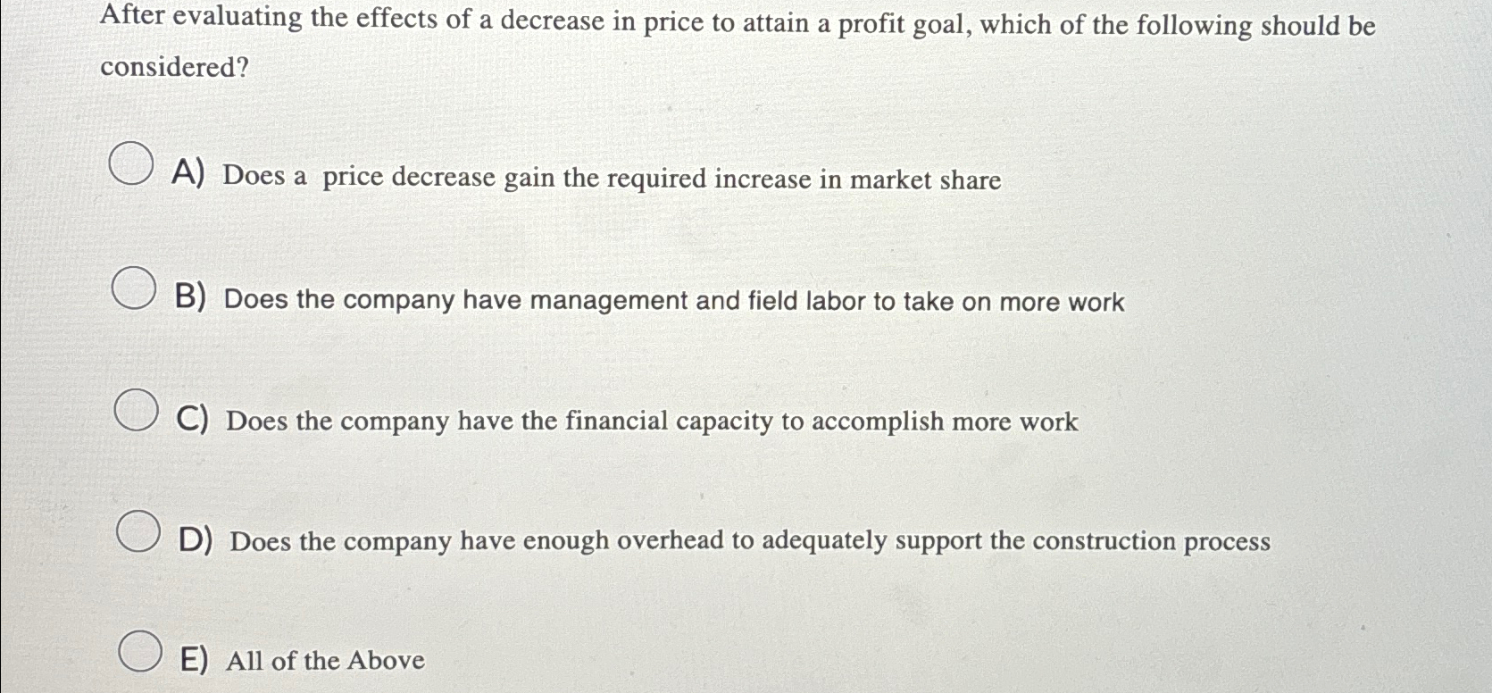 Solved After evaluating the effects of a decrease in price | Chegg.com