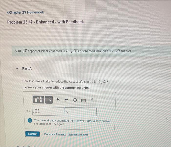 Solved I have already tried .014 and .01, and cannot | Chegg.com