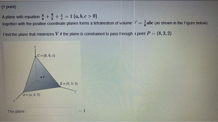 Solved (1 point) Find the maximum and minimum values of the | Chegg.com