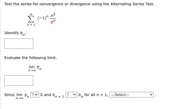 Solved Test the series for convergence or divergence using | Chegg.com