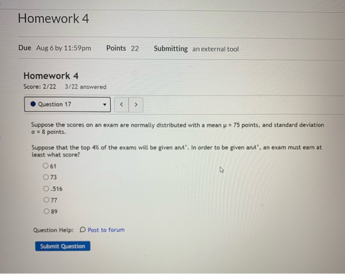 Solved Homework 4 Due Aug 6 by 11:59pm Points 22 Submitting | Chegg.com